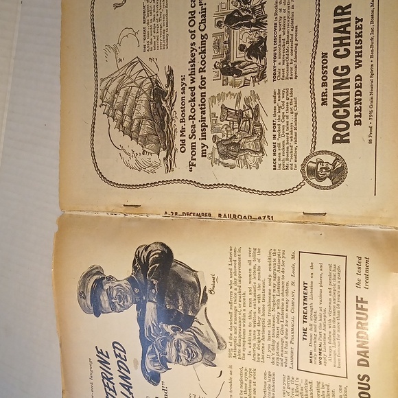 Vintage Railroad Magazine Pulp Fiction Dec 1941 Locomotives WWII Collectible - Picture 9 of 9